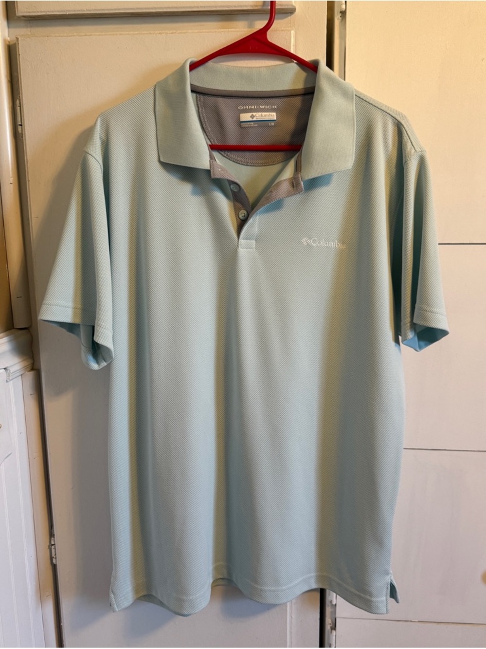 Columbia Men's Pale Blue Omni-Wick Performance Polo